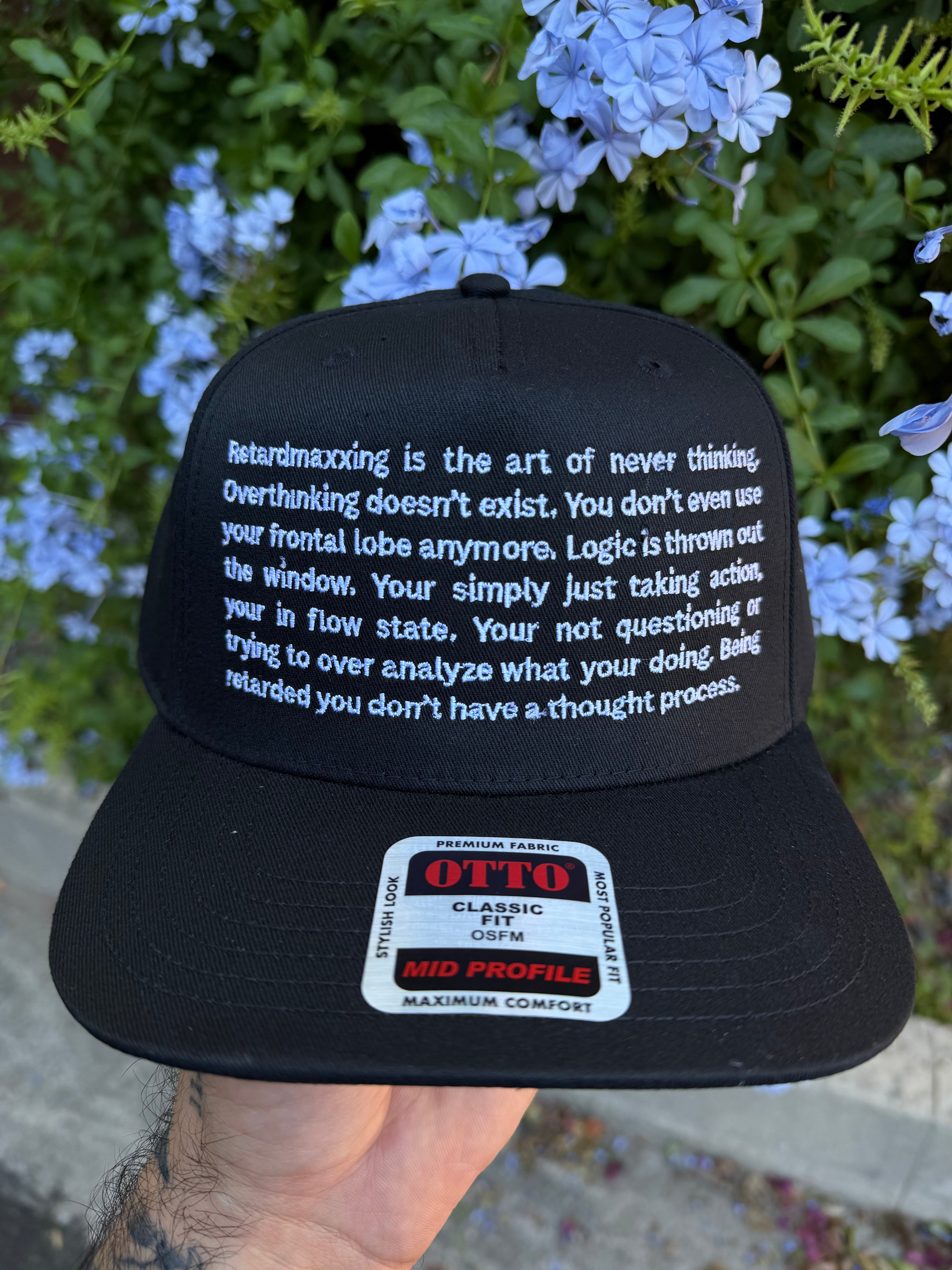 retardmaxxing quote hat